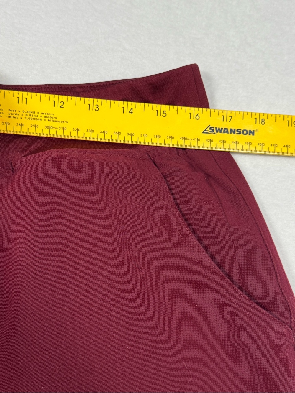 FIGS High Waisted Yola Skinny Scrub Pants Burgundy Women XL Tall XL/T W22SW2013T - Picture 6 of 8